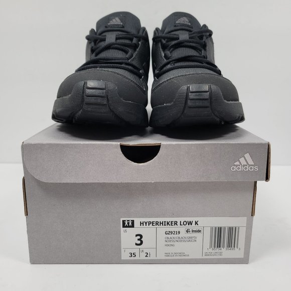 Adidas Terrex Hyperhiker Low Kids Unisex Black Hiking Shoes GZ9219 US Size 3 - Picture 2 of 11